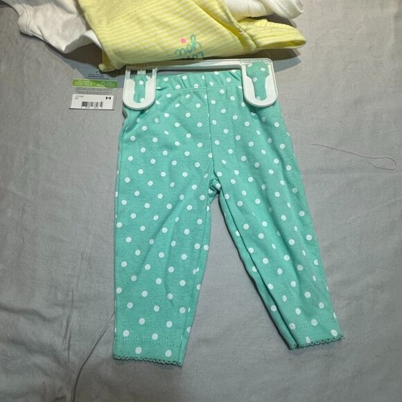Carter's NWT White and Yellow Matching Set for Playful Days - Picture 4 of 5
